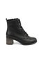Zrjb02 Premium Lace-Up Zippered Orthopedic Thick Heeled Women's Boots - Black - 2