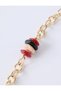 Gold Color Crystal Bead Detailed Chain Necklace - 2