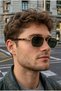 Eşref Unisex Ultra Light Uv400 Filtered Khaki Green Leopard Frame Sunglasses - 2