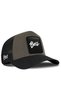 Black and Khaki Trucker Cap with Company Logo