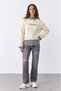 27Kswt02914 Shirt Collar Women's Sweatshirt - 3