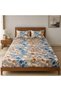 King Size Flat Bedsheet Set Watercolor Floral 5D Digital Print - 8