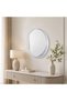 Modern Round Wall Mirror with White Frame