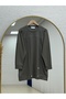 Baharfer Tunic with Robe Front and Stitched Six Buttons at the Bottom-Zn6480 Khaki - 2