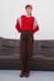 Women's Comfortable Fit Pants with Elastic Waist and Pockets - 2