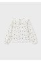 Girl's Ruffle Collar Blouse Cream 4147 - 4