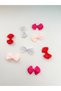 Baby girl 8-piece polka dot double bow clip-on hair clip set - 2