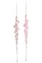 Christmas Ornament Ice Pendant Glittery 2-Pack Pink 17 Cm.