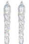 Christmas Ornament Ice Pendant Glittery 2-Pack Transparent 23 Cm. - 2