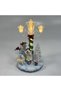 New Year's Decoration Lighted Street Lamp and Snowman White 18X30 Cm. - 5