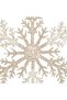 Christmas Ornament Snowflake Figure Silvery Champagne Colored 25 Cm. - 2