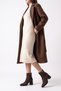 Lean Brown Suede Buckle Women's Thick Heeled Boots - 3