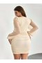 Rochie mini, crem - 2