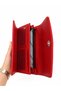 Stylish Design Wallet with Zippered Coin Compartment, Card Holder and Phone Compartment Red - 6