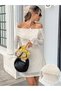 Rochie mini, crem