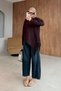 Loren Fringed Sweater Brown - 2