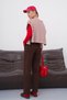 Women's Comfortable Fit Pants with Elastic Waist and Pockets - 4