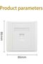 ® Faceplate Ethernet Single 1-Port/Double 2-Way; RJ45 Female To Female Coupler; Socket Wall Plate For Ethernet Cable Networking; UK Plate; Cat 6 Support For Home And Office (Single Port) - 3