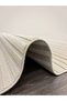 Casa Napoli Cream Beige Striped Modern Decorative Fringed Carpet - 4