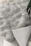 Plush Gray Christmas Pine Tree Cover, Washable Fabric with Ribbon, 70 cm - 4