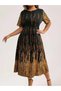 Rochie midi, mix culori - 4