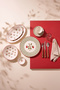 Sweetberry 17 Piece Porcelain Breakfast Set for 4 People