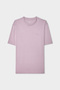 Ds Damat Regular Fit Lilac Embroidered 100% Cotton Single Jersey T-Shirt - 5