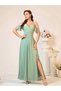 Rochie maxi, verde - 2