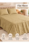 Bedsheet Set, Beige Floral Pattern, 100% Cotton, 95 GSM - 3