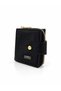 Women's Compact Card Holder and Wallet with Zippered Coin Compartment S-2010 Black Mosaic - 2