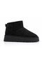 Suede Ultra Mini Platform Sole Boots with Plush Fur Inside - 3