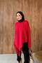 Tassel Detail Sweater Red