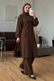 Bürümcük Fabric Buttoned Tunic Set with Pants (Suitable for Hijab) - 2