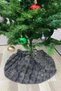 Plush Anrast Christmas Pine Tree Cover, Washable Fabric with Ribbon, 70 cm - 2