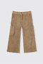 Baby Girl Velvet Beige Pants
