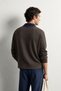 Men's Velvet Collar Zippered Oversize Sweatshirt - 5