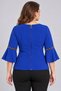 Di̇va Plus Size Volan Sleeved Blouse - 3