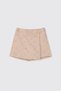 Girl's Floral Embroidered Mink Shorts Skirt
