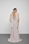 Pudra Strapless Floral Embroidered Evening Dress with Scarf - 7