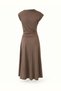 Degaje Collar Mink Suede Dress with Accessories - 3