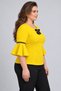 Di̇va Plus Size Volan Sleeved Blouse - 4