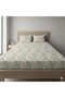 3 Pieces Flat Bedsheet Set with Floral Pattern King Size Bed Pillow Cover Set with 1 Bedsheet, 2 Pillow Cover Bedding Set King (U.K. Standard)) (Pink Leaf Floral, King (U.K. Standard)) - 3