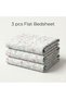 3 Pieces Flat Bedsheet Set with Floral Pattern King Size Bed Pillow Cover Set with 1 Bedsheet, 2 Pillow Cover Bedding Set King (U.K. Standard)) (White Pink Floral, King (U.K. Standard)) - 2
