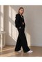 Women's 3 Thread Threaded Compact Palazzo Sweatpants - 4