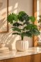 Artificial Fan Palm Plant 75 cm – 18 Leaves – Indoor & Outdoor – Plant Only, No Pot - 5