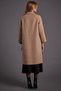 Premium Wool Buttoned Wide Collar Coat Beige 17035 - 7