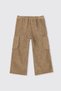 Baby Girl Velvet Beige Pants - 2