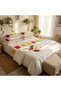 Luxury 3-Piece Cannon Cotton Bedsheet King Size (270x250 cm) – 200 Thread Count Flat Sheet with 2 Pillow Covers, Soft Breathable 3-Piece Bedding Set (Orange, King (U.K. Standard)) - 6