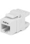 24-Port Cat6, Cat 6 Keystone Patch Panel (Blank Patch Panel) & 180 Degree Cat 6 RJ45 Keystone Jack in White free mini wire stripper & punch down stand (Blank Panel with 24 Keystone jack) - 6