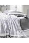 Luxury 3-Piece Turkish Satin Cotton Bedsheet Set – King Size | Ultra Soft, Breathable & Wrinkle-Resistant | Elegant Collection Bedding with 2 Pillowcases (Light gray Floral, King (U.K. Standard)) - 2